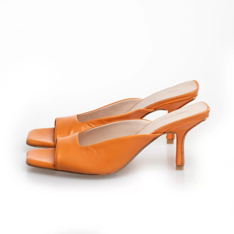 Copenhagen Shoes VIVE LA VIDA / By Josefine Valentin - ORANGE*Dame Sandaler Med Hæl | Stiletter